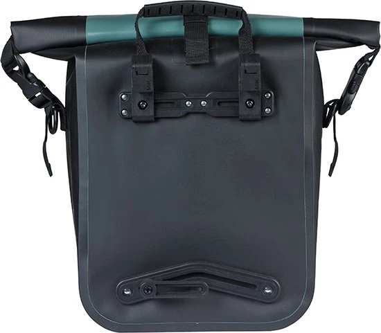 Basil Rivo M Tarpaulin MIK Hooks Gepäcktasche silvergreen/black