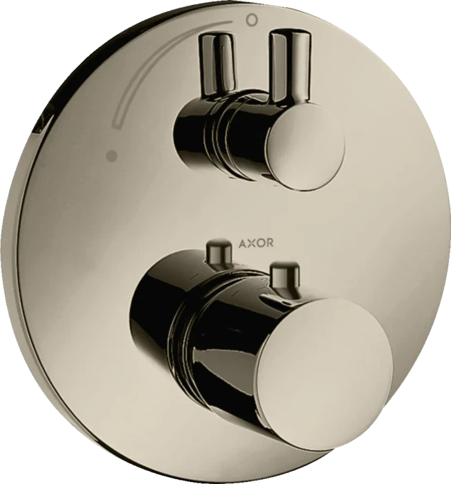 Hansgrohe Axor Uno Thermostat Unterputz mit Absperrventil polished nickel