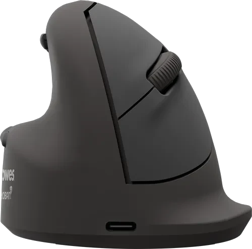 Fellowes Breyta Plus Vertical Mouse, large, Linkshänder, schwarz, USB/Bluetooth