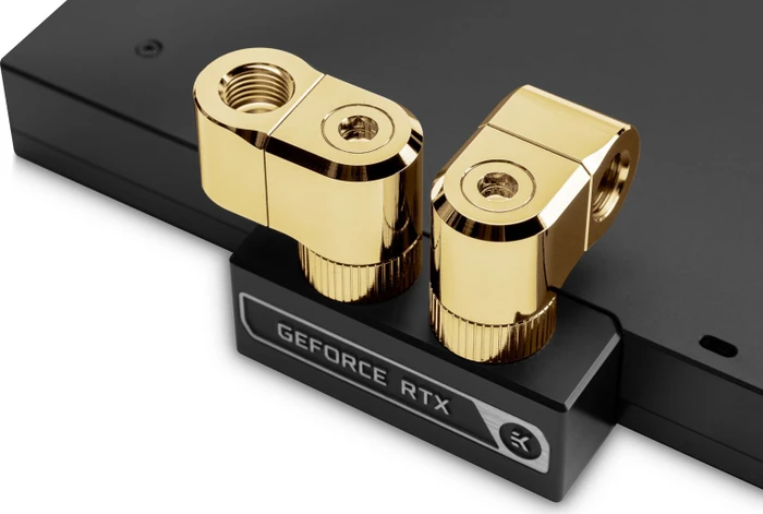 EK Water Blocks Quantum Line EK-Quantum Torque Rotary Offset 21, G1/4", 21mm Versatz, gold