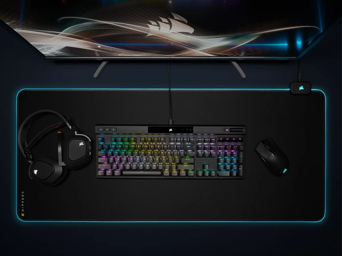 Corsair Gaming K70 RGB PRO, MX SPEED RGB Silver, USB, DE