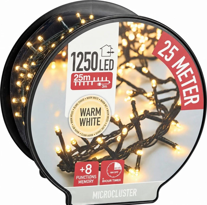 Koopman Melina LED-Lichterkette warmweiß 25m