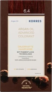 Korres Argan Oil Permanent Hair Colorant Haarfarbe 6.4 dunkelblond kupfer