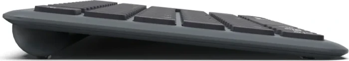 Hama WK-500 kompakte Multi-Device-Tastatur, dunkelgrau/schwarz, USB/Bluetooth, DE