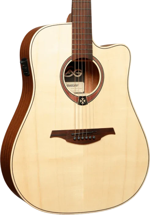 LAG Tramontane 70 Dreadnought Cutaway electroacoustic Natural