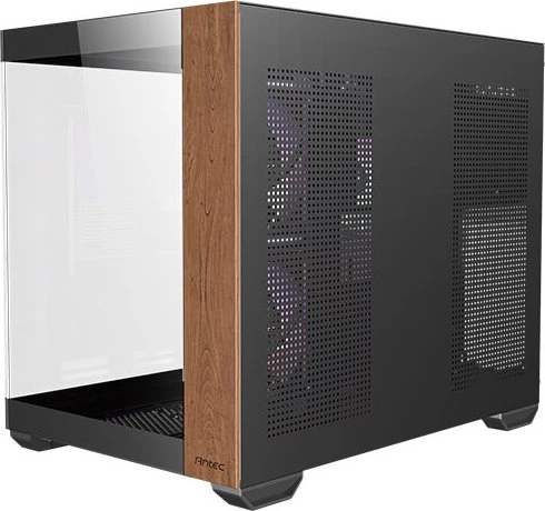 Antec CX600M Wood ARGB, schwarz, Glasfenster