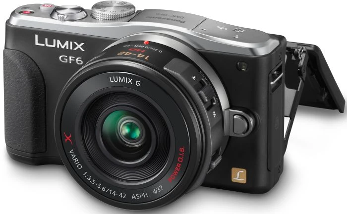 Panasonic Lumix DMC-GF6 schwarz mit Objektiv Lumix G X Vario PZ 14-42mm 3.5-5.6 ASPH OIS