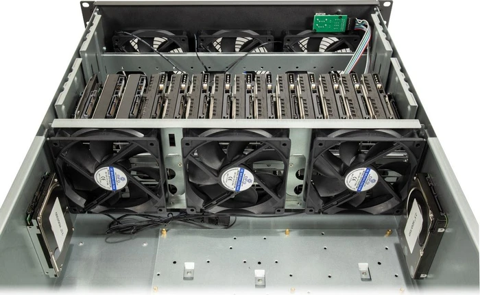 Inter-Tech 4F28 Mining-Rack, 4HE, ATX