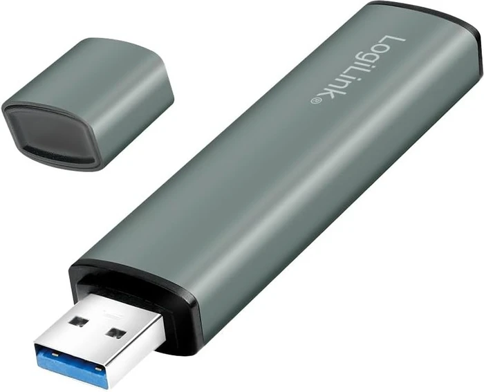 LogiLink USB 3.2 Gen 2 2-Port Hub with Card Reader, USB-A 3.1 [Stecker]