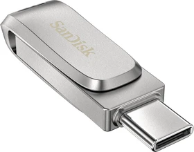 SanDisk Ultra Dual Drive Luxe 32GB silber, USB-A + USB-C, USB 3.2 Gen 1×1