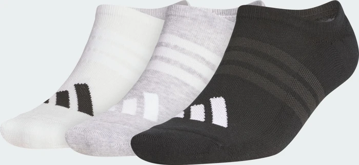 White/Light Grey Heather/black, 3 Paare