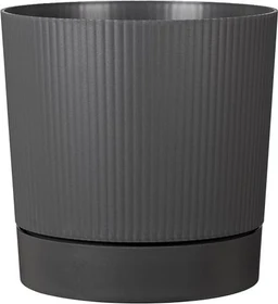 Scheurich Lino+ Pflanzgefäß 29cm metallic grey