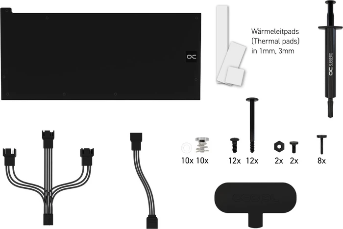 Alphacool Eiswolf 2 AiO 360mm AMD Radeon RX 7900XTX/XT Taichi - Phantom mit Backplate