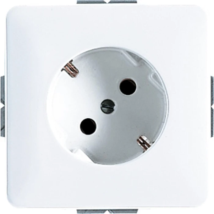 Jung Serie CD SCHUKO Steckdose 45° 16A 250V, alpinweiß