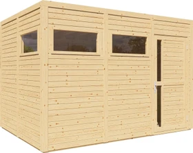 Bertilo Cubus 3 Gartenhaus 337x234cm natur