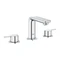 Grohe Lineare 3-Loch Waschbeckenarmatur 1/2" M-Size mit Ablauffernbedienung chrom Vorschaubild
