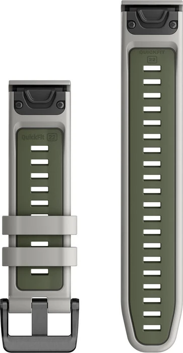 Garmin Ersatzarmband QuickFit 22 Silikon fog grey/moss