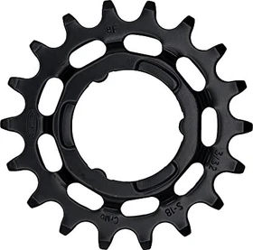 KMC Steck-Zahnkranz 18 Zähne für Shimano schmal schwarz