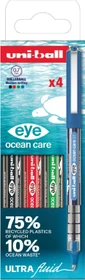 Uni-Ball Eye Ocean Care 0.7 Tintenroller (Mine) sortiert, 4er-Set, Etui