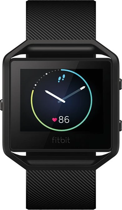 Fitbit Blaze Large Aktivitäts-Tracker schwarz/metallisches blaugrau