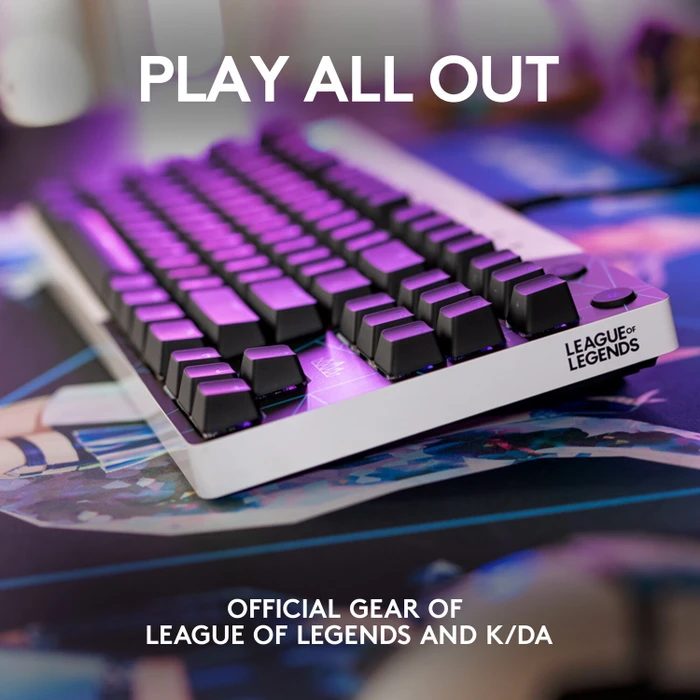 Logitech G Pro Gaming Keyboard, K/DA Edition, TKL, GX-BLUE, USB, FR