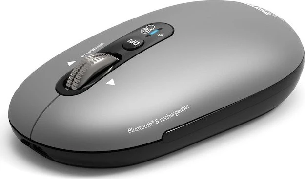 Port Designs Pure Mac Bluetooth Rechargeable Mouse, hellgrau/schwarz, Bluetooth