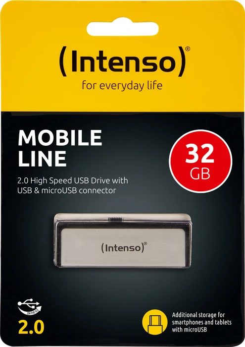 Intenso Mobile Line 32GB, USB-A + USB Micro-B, USB 2.0
