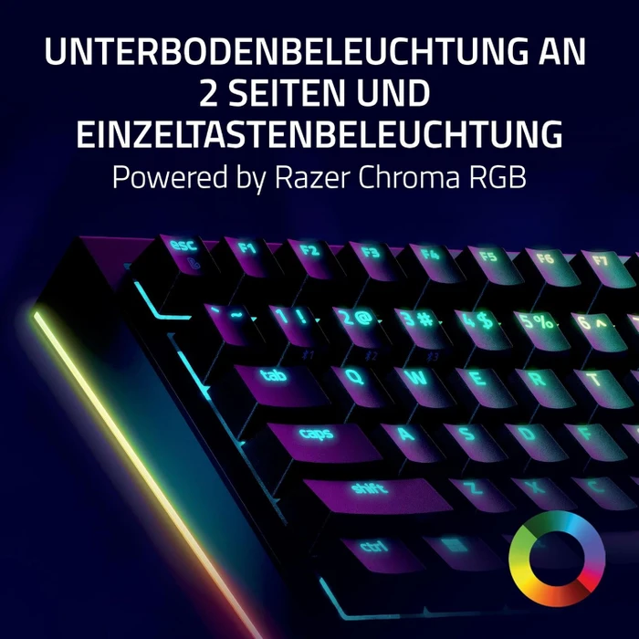Razer BlackWidow V4 Pro 75%, hot-swap, Razer ORANGE Tactile Gen-3, USB/Bluetooth, US
