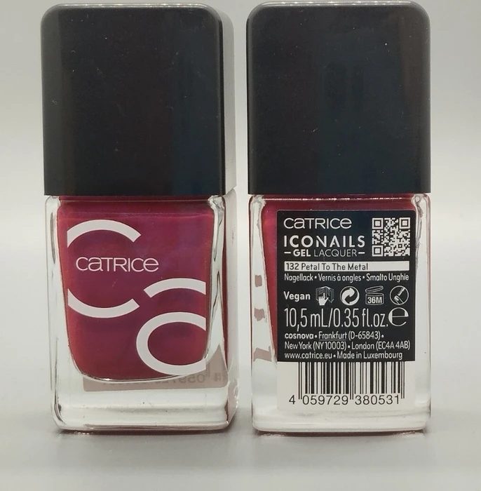 Catrice ICONails Gel Lacquer Nagellack 132 Petal To The Metal, 10ml