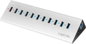 LogiLink Aluminium USB-Hub, 11x USB-A 3.0, USB 3.0 Micro-B [Buchse]