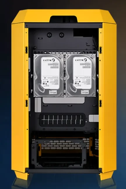 Thermaltake The Tower 300 Bumblebee, gelb, Glasfenster