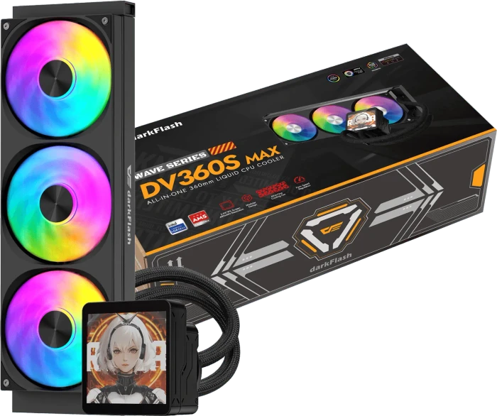 DarkFlash DV360S MAX Black, schwarz