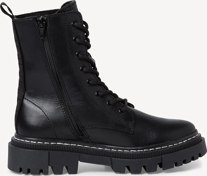 Tamaris Lederstiefelette schwarz (Damen)