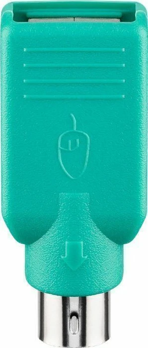 Wentronic Goobay PS/2 auf USB 2.0 Adapter, grün