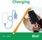Club 3D USB4 Kabel, 20Gb/s, 240W PD EPR, USB-C Stecker auf USB-C Stecker, 2m, orange Vorschaubild