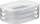 Mepal Aufschnittdose Modula 550/3 Vorratsdose Stapelbox weiß, 3-tlg. (106938030600)