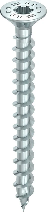 HECO TOPIX-plus verzinkt blau A3K Torx T30 Holzschraube, 6x35mm, 200 Stück