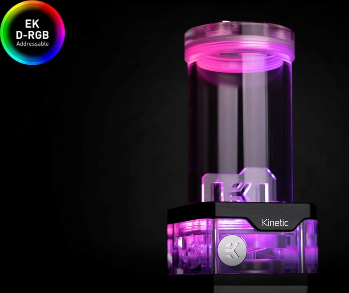 EK Water Blocks Quantum Line EK-Quantum Kinetic TBE 160 VTX PWM D-RGB, Acryl, mit Pumpe