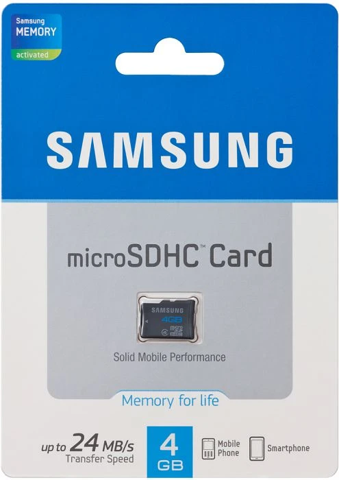 Samsung Standard R24 4GB, Class 4