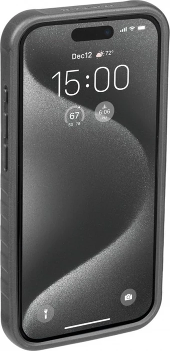 Topeak RideCase ohne Halterung für Apple iPhone 15 Pro schwarz/grau