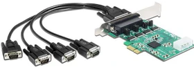 DeLOCK 4x seriell RS-232, PCIe 2.0 x1 (89335)