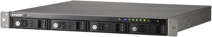 QNAP Turbo Station TS-421U 12TB, 1GB RAM, 2x RJ-45 1000Base-T, 2x USB 3.0, 1HE