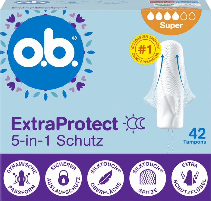 o.b. ExtraProtect Super Tampons