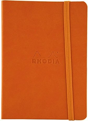 Rhodia Rhodiarama Notizbuch, A6, punktiert, Softcover, tangerine, 72 Blatt