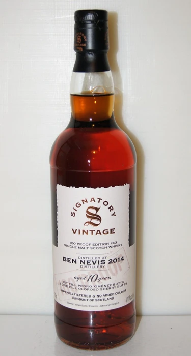 Signatory Vintage 100 Proof Edition #63 Ben Nevis 2014 700ml