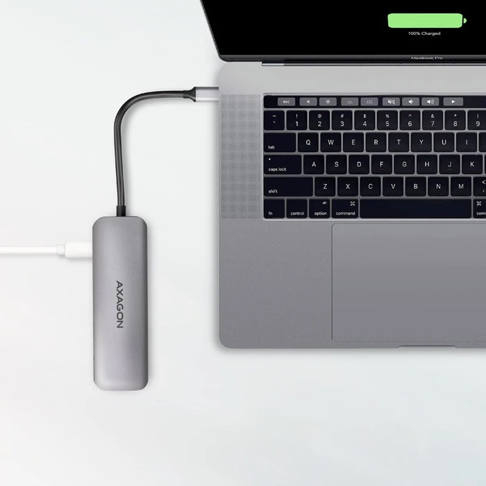 Axagon USB-Hub, Dual-Slot-Cardreader, 2x USB-A 3.0, USB-C 3.0 [Stecker]