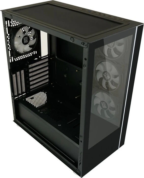 LC-Power Gaming 808B Skylla_X, Glasfenster