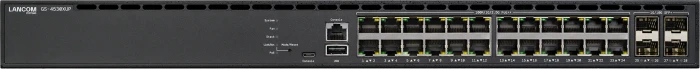 Lancom GS-4530 Rackmount 2.5G Managed Stacking Switch, 24x RJ-45, 4x SFP+, 2x QSFP+, 1440W PoE++