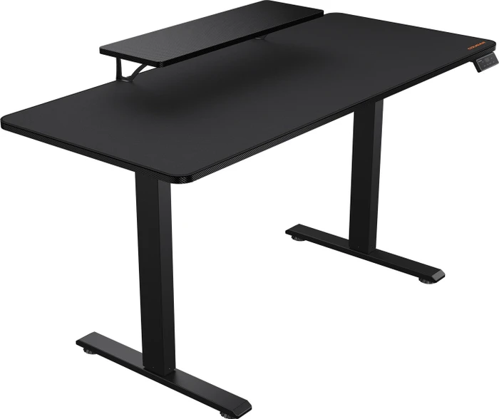Cougar E-Star 140 Gaming Desk elektrisch höhenverstellbarer Sitz-Steh-Schreibtisch 140x60cm schwarz/schwarz