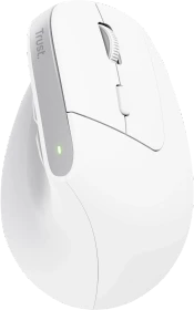 Trust Bayo+ Multidevice Ergonomic Wireless Mouse weiß, ECO zertifiziert, USB/Bluetooth
